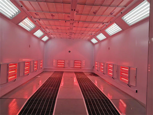 Premium Infrared-light Car Paint Booth Turbo Fan Drying System High-Airflow Spraying Oven
