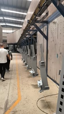 Overhead Conveyor Coating Line Combining Automated Powder Coating Technology With Energy Curing And Powder Recovery Solutions