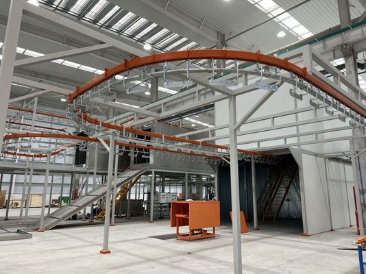 High-performance Floor rail coating line, widely used in various products