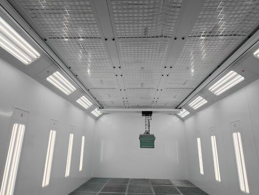 Precision Series Car Spray Booth with Integrated Robotic IR Curing System