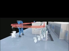 탄탄한 오버헤드 컨베이어 수직 파우더 코팅 라인 컨베이어 페인트 라인 일관성 코팅