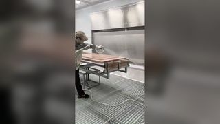 대형 워터 커튼 스프레이 부스